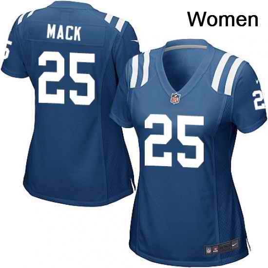 Womens Nike Indianapolis Colts 25 Marlon Mack Game Royal Blue Team Color NFL Jersey